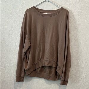 H&M Brown Oversized Sweatshirt Relaxed Fit